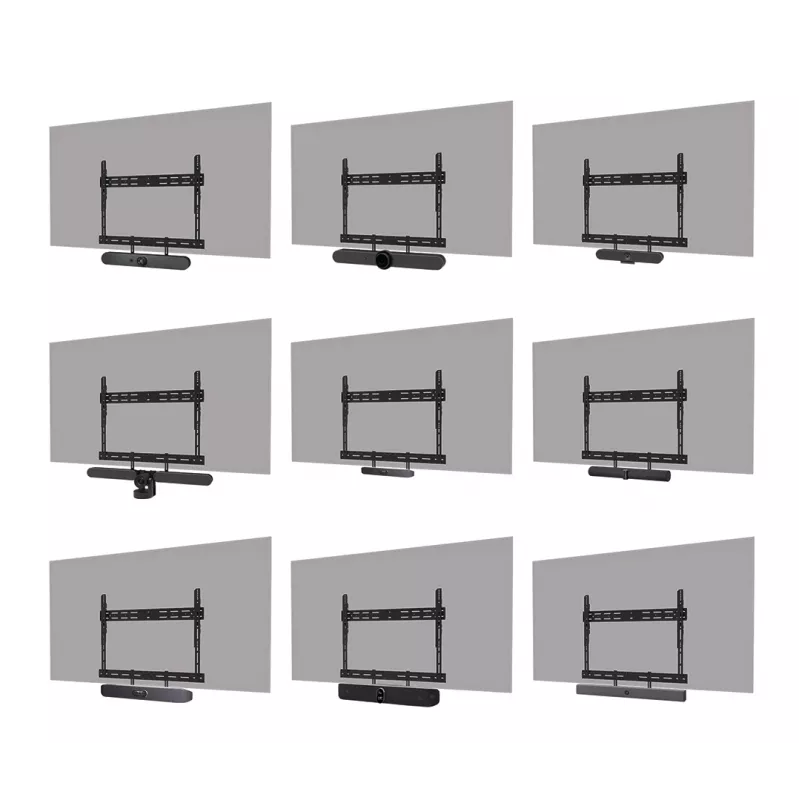 Videobaarikinnitus Neomounts AV30-500BL 43–110-tollistele kuvaritele — VESA kuni 800×600, max 10 kg, laius 900 mm