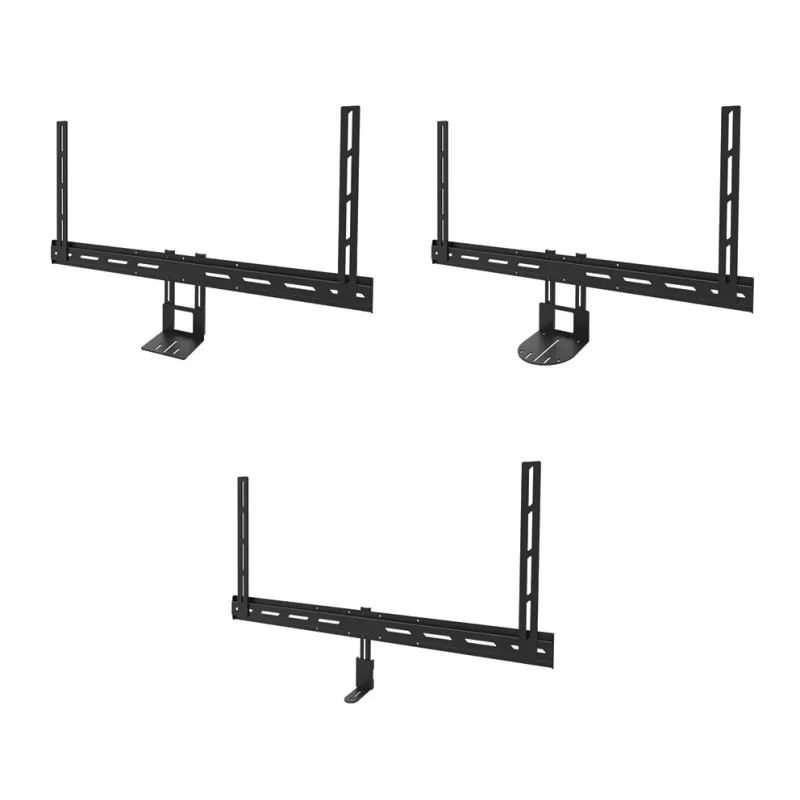 Videobaarikinnitus Neomounts AV30-500BL 43–110-tollistele kuvaritele — VESA kuni 800×600, max 10 kg, laius 900 mm