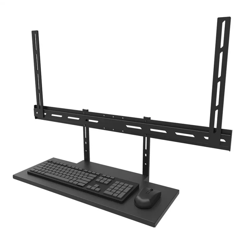 Riiuli klaviatuurikomplekt Neomounts AV40-500BL 43–110-tollistele ekraanidele, VESA kuni 600x400, max koormus 2,5 kg, 900×279×640 mm