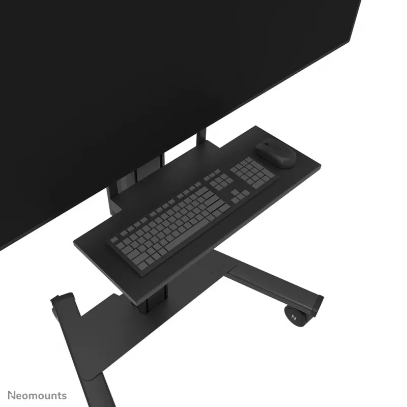Riiuli klaviatuurikomplekt Neomounts AV40-500BL 43–110-tollistele ekraanidele, VESA kuni 600x400, max koormus 2,5 kg, 900×279×640 mm