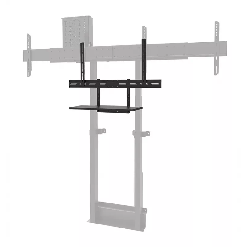 Riiuli klaviatuurikomplekt Neomounts AV40-500BL 43–110-tollistele ekraanidele, VESA kuni 600x400, max koormus 2,5 kg, 900×279×640 mm
