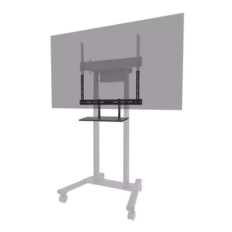 Riiuli klaviatuurikomplekt Neomounts AV40-500BL 43–110-tollistele ekraanidele, VESA kuni 600x400, max koormus 2,5 kg, 900×279×640 mm