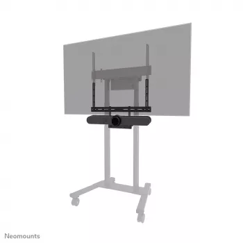 Videobaari ja sülearvutiriiuli komplekt Neomounts AV60-500BL 43–110-tollistele ekraanidele, VESA kuni 600x400, maks. kandevõime 8 kg, laius 900 mm