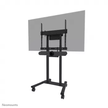 Videobaari ja sülearvutiriiuli komplekt Neomounts AV60-500BL 43–110-tollistele ekraanidele, VESA kuni 600x400, maks. kandevõime 8 kg, laius 900 mm