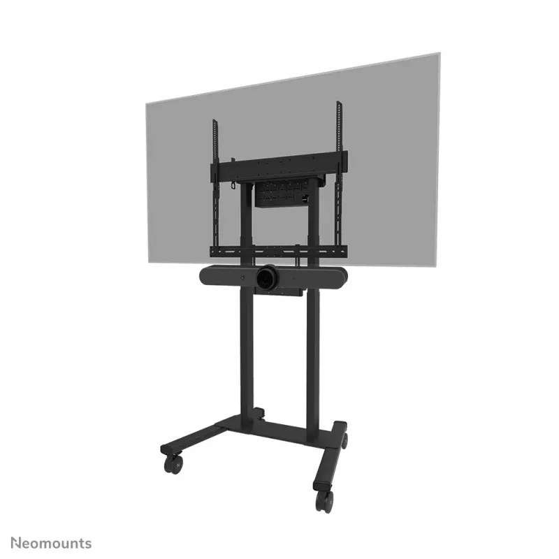 Videobaari ja sülearvutiriiuli komplekt Neomounts AV60-500BL 43–110-tollistele ekraanidele, VESA kuni 600x400, maks. kandevõime 8 kg, laius 900 mm