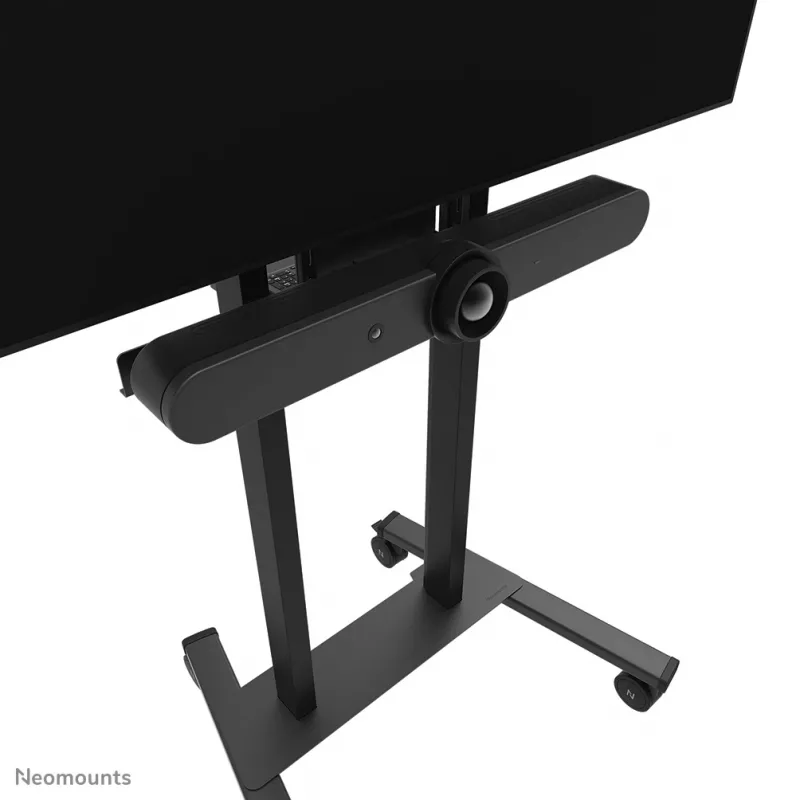 Videobaari ja sülearvutiriiuli komplekt Neomounts AV60-500BL 43–110-tollistele ekraanidele, VESA kuni 600x400, maks. kandevõime 8 kg, laius 900 mm