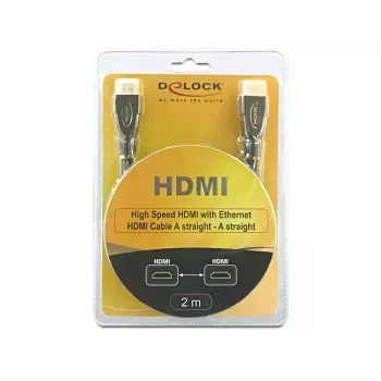 HDMI-kaabel DeLOCK 2m AM/AM Must