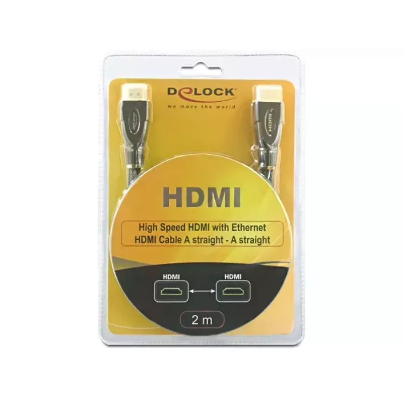 HDMI-kaabel DeLOCK 2m AM/AM Must