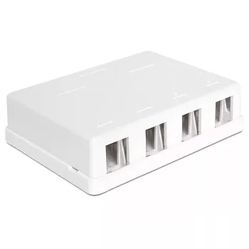 Pistikupesakarp DeLOCK 86208 valge