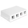 Pistikupesakarp DeLOCK 86208 valge