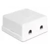 Juhtmepistik DeLOCK 86207 2x Keystone valge