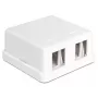 Juhtmepistik DeLOCK 86207 2x Keystone valge