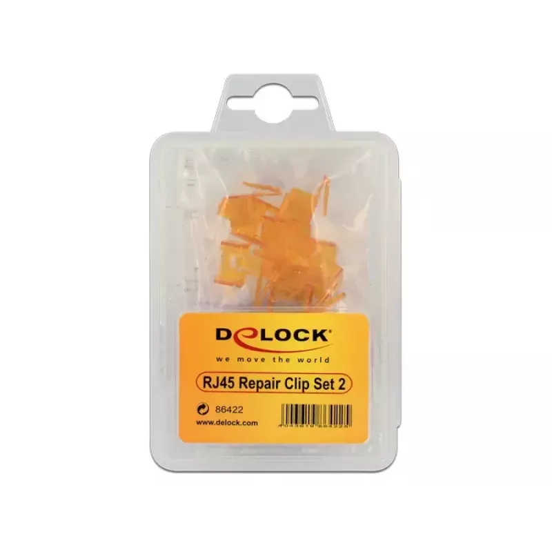 Kaabliklamber DeLOCK 86422 Mitmevärviline 40 tk