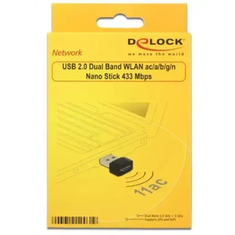 Võrgukaart DeLOCK 12461 WLAN 433 Mbit/s