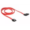 SATA-kaabel DeLOCK 83970 0,7 m SATA 7-kontaktiline must punane
