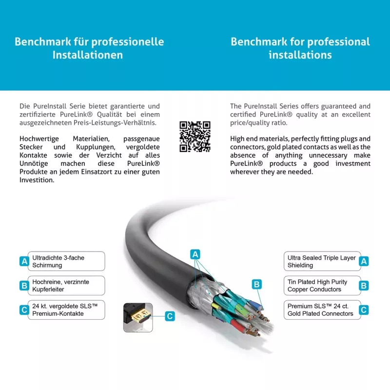 HDMI-kaabel PureLink PureInstall 1m PI1000-010