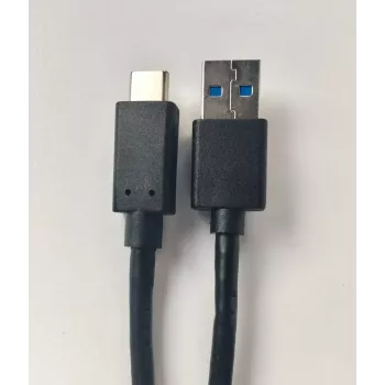 USB-kaabel Helos 181542 USB 3.2 Gen 2, 1 m, USB A – USB C, must