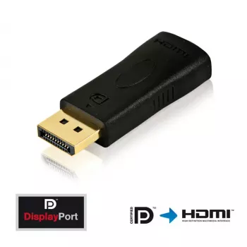 DisplayPort-HDMI-adapterkaabel Innovation IT PI150 — DP-HDMI-le, kullatud kontaktidega, must