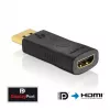 DisplayPort-HDMI-adapterkaabel Innovation IT PI150 — DP-HDMI-le, kullatud kontaktidega, must