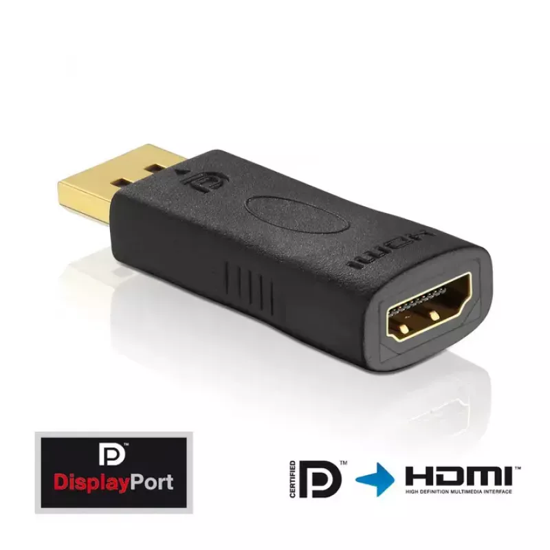 DisplayPort-HDMI-adapterkaabel Innovation IT PI150 — DP-HDMI-le, kullatud kontaktidega, must