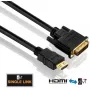 HDMI-DVI-kaabel PureLink PI3000-005 0.5m