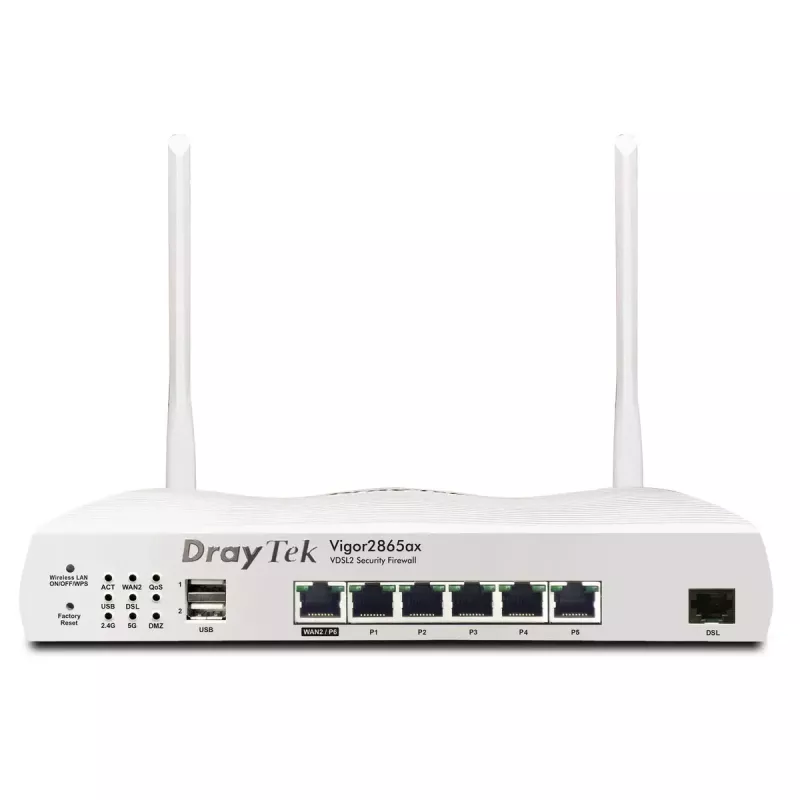 Lauapealne ruuter DrayTek Vigor 2865ax kaheribaline Wi-Fi 6