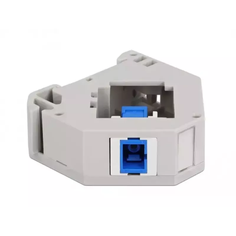 Keystone-moodul DELOCK 87164 — SC-SC adapter, värvid: sinine/hall/valge, 60,1×59,4×21,6 mm