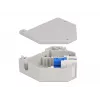 Keystone-moodul DELOCK 87164 — SC-SC adapter, värvid: sinine/hall/valge, 60,1×59,4×21,6 mm