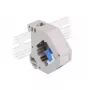 Keystone-moodul DELOCK 87164 — SC-SC adapter, värvid: sinine/hall/valge, 60,1×59,4×21,6 mm