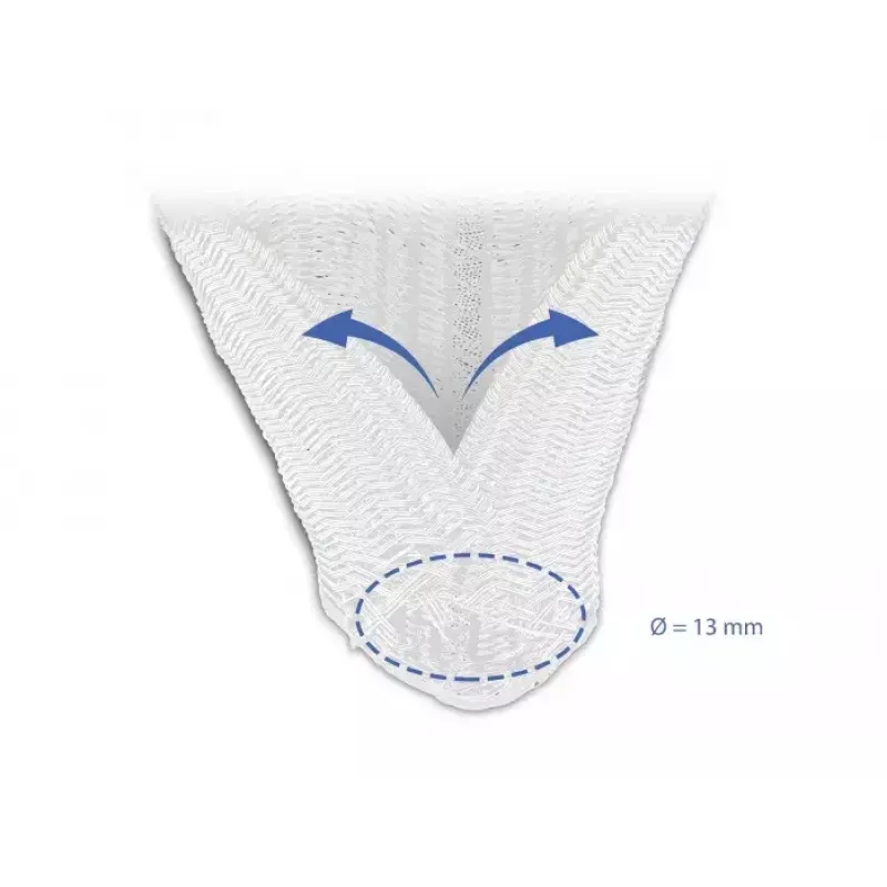 Punutud varrukas DeLOCK 20808 5 m x 13 mm Valge