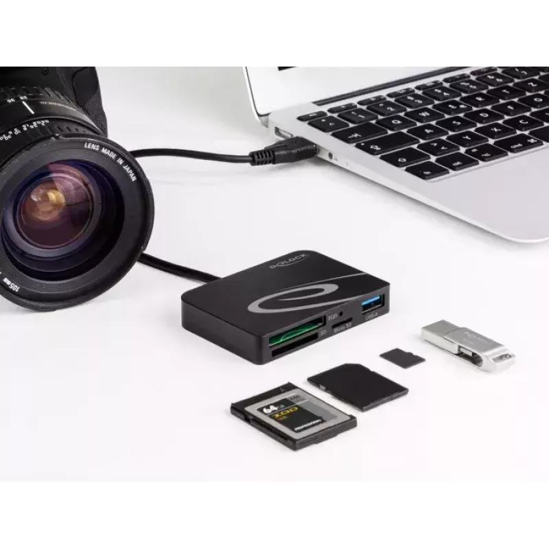 Kaardilugeja DeLOCK 91756 Must MicroSD SD MMC USB 5 Mbit/s