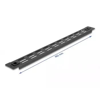 Ventileeritav tühipaneel DeLOCK 19 tolli 66985 Must Metall 1U