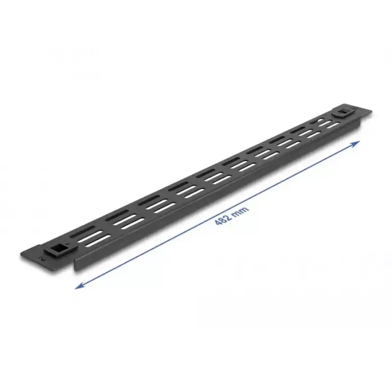 Ventileeritav tühipaneel DeLOCK 19 tolli 66985 Must Metall 1U