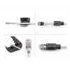 DeLOCK RJ45 moodulpistik Cat.6A 25 tk komplekt tõmbetõkestusega, töökindel paindekaitse