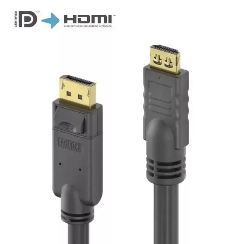 PureLink PI5110-100 videokaabli adapter 10 m DisplayPort HDMI Must