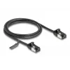 Võrgukaabel DeLOCK RJ45 kaabel pistik pistikule Cat.8.1 1m must