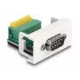 DeLOCK Easy 45 moodul D-Sub 9 kontaktiga isane klemmiplokile 22,5 x 45 mm