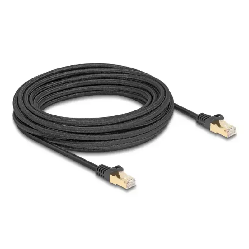 DeLOCK RJ45 võrgukaabel Cat.6A S/FTP 10m Must