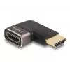 DELOCK HDMI adapter isane - emane 90° vasakule nurga all 8K 60 Hz hall metallist