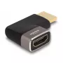 DELOCK HDMI adapter isane - emane 90° vasakule nurga all 8K 60 Hz hall metallist