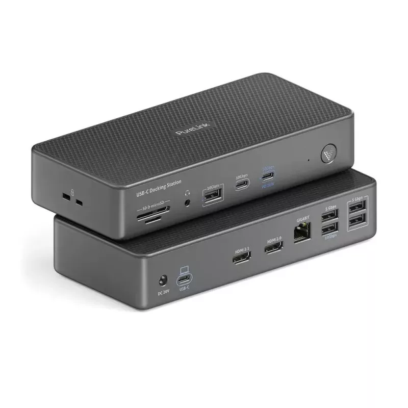Sülearvuti dokkimisjaam PureLink VL-D200 juhtmega ühenduvusega Hall USB Power Delivery HDMI 2.0