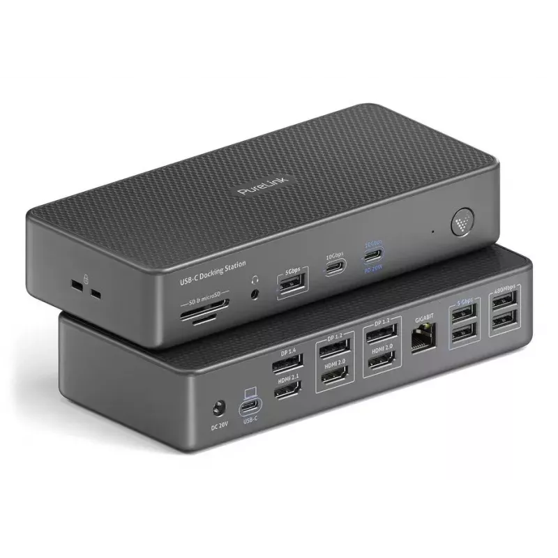 Dokkimisjaam PureLink VL-D230DL USB 3.2 Gen 2 USB-C Hall Juhtmega
