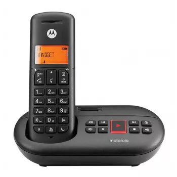 DECT-telefon Motorola E211, helistaja ID, must, juhtmeta telefonitoru