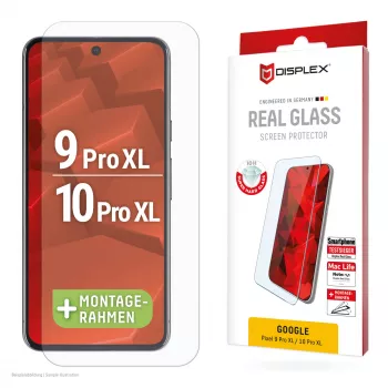 Displex Ekraanikaitse (10H) Google Pixel 9 Pro XL, Pixel 10 Pro XL jaoks, Eco paigaldusraam, kriimustuskindel