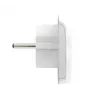 Reisiadapteri pistik SKROSS World to Europe — universaalne sisend Euroopa pistikupessa, valge, 64×58×47 mm