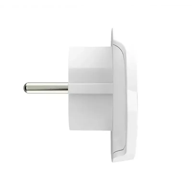 Reisiadapteri pistik SKROSS World to Europe — universaalne sisend Euroopa pistikupessa, valge, 64×58×47 mm