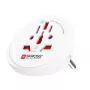 Reisiadapteri pistik SKROSS World to Europe — universaalne sisend Euroopa pistikupessa, valge, 64×58×47 mm