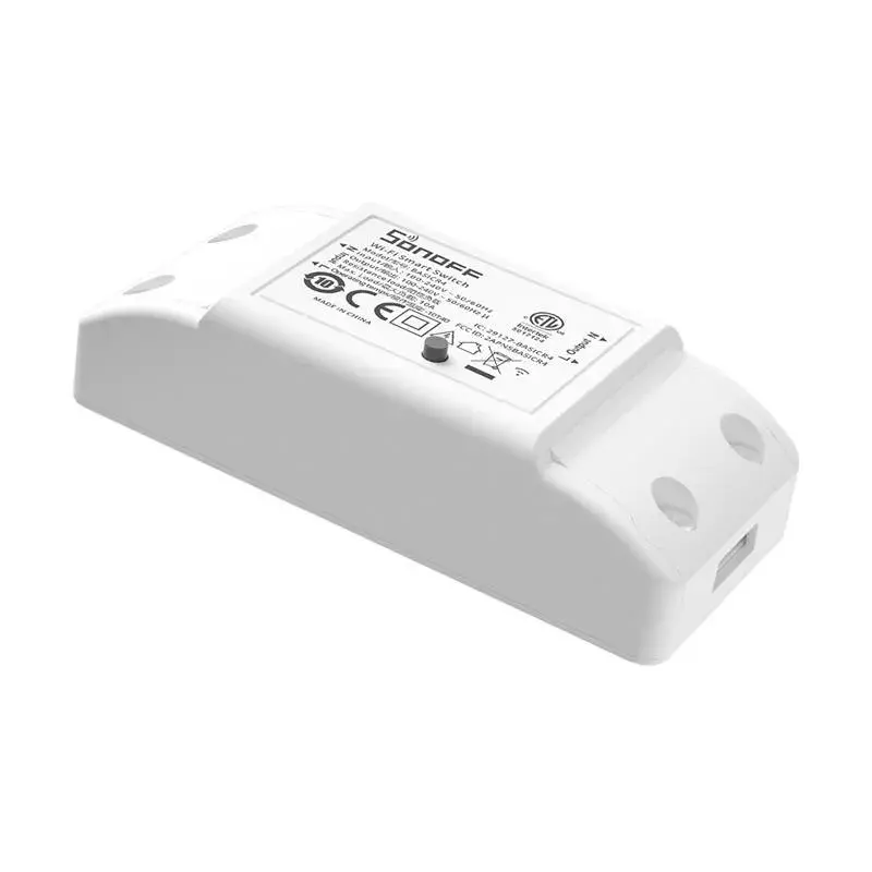 Nutikas lüliti Sonoff BASICR4 10A ESP32 — Wi‑Fi releemoodul koduautomaatikasse