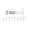 InLine kaabel Gland Nylon IP68 4 - 8mm hall 10 pcs., hall, 63 g, 80 mm, 120 mm, 25 mm, 73 g