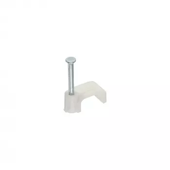 InLine 100 tk ruudukujuline kaabliklamber 10 mm valge